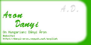 aron danyi business card